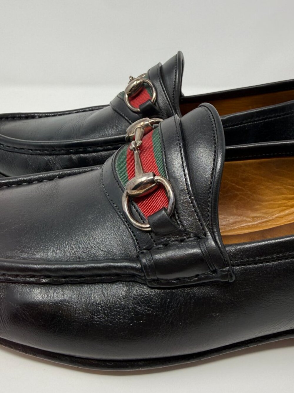 Gucci Leather Horsebit Loafers Men's 9.5 D Black Classic Designer Preppy Luxury - Picture 8 of 13